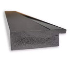 Specchio da bagno quadrato da parete 78,7x78,7 cm con cornice in polistirene nero opaco, senza bordo smussato