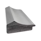 Specchio da Parete Stretto per Bagno 23"x29" con Cornice in Nichel Spazzolato Lucidato, Non Smussato, Ferramenta Inclusa