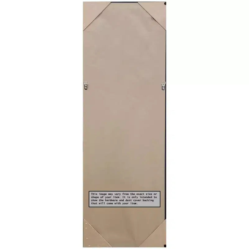 Specchio a figura intera 19"x53" da appendere alla porta con cornice sottile in argento Waveline, montaggio a parete o porta