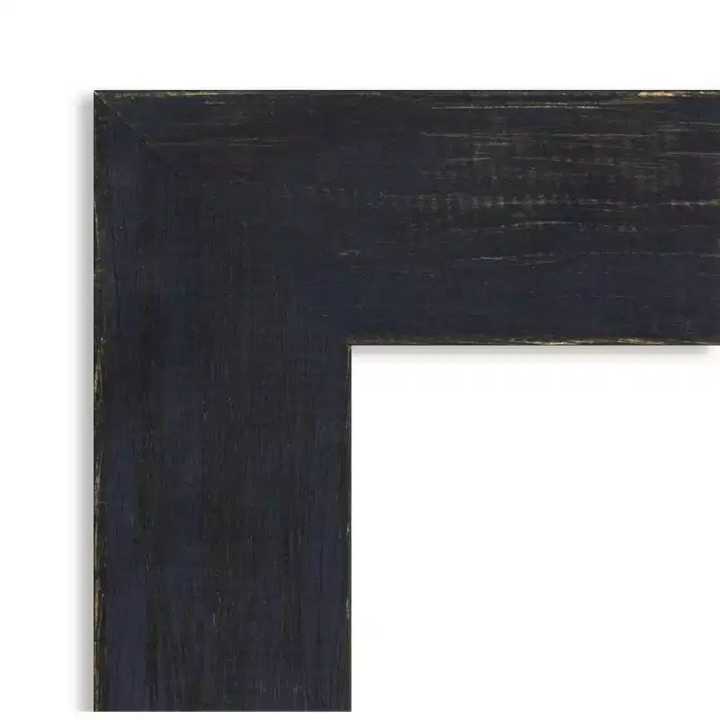 Specchio da parete in vero legno shiplap blu navy da 22"x28", senza smussatura, ferramenta di montaggio inclusa