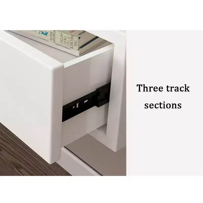 Scrivania e Toeletta Sospesa a Parete da 47" con 3 Cassetti, Luce LED e Supporto per Telefono, Nera