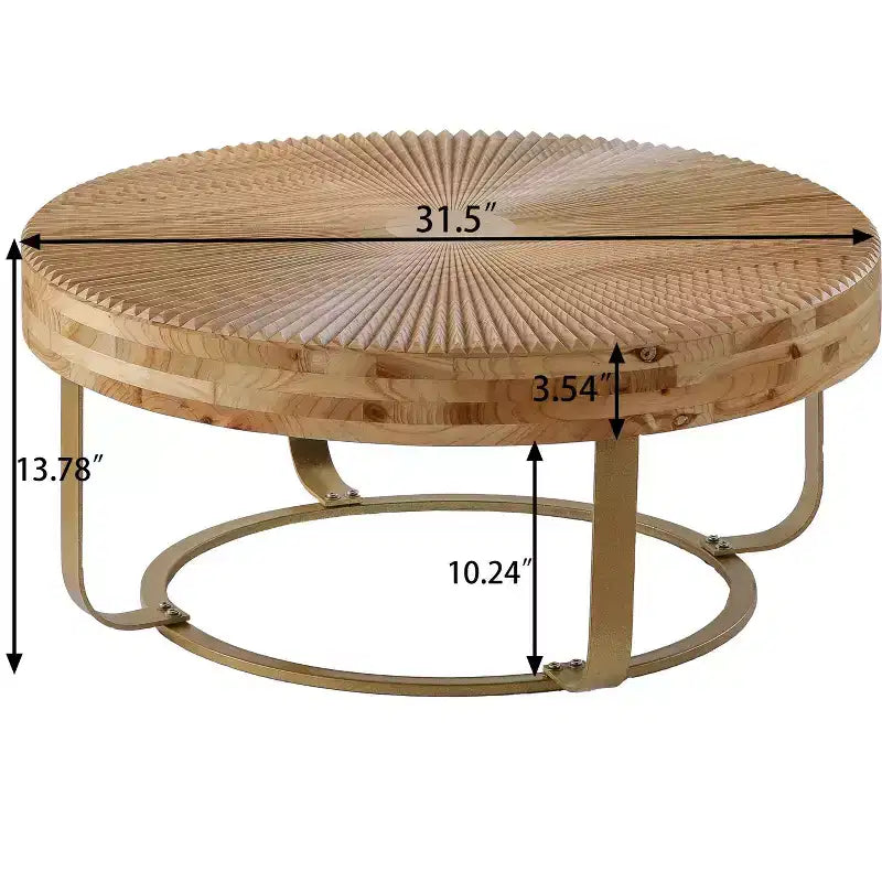 Tavolino rotondo retrò con piano sollevabile, contenitore nascosto e gambe in metallo, capacità 100 kg, diametro 86 cm