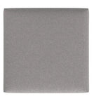 Tavolino contenitore ottomano quadrato da 91 cm con piano sollevabile, rivestimento in lino, struttura in pino, grigio