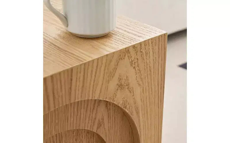Tavolino moderno quadrato, comodino in MDF per soggiorno e camera da letto, 40x40 cm, bianco