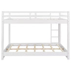 Letto a castello in legno Queen Size con letto estraibile Twin XL, pino e MDF, capacità di 272 kg per bambini e ospiti