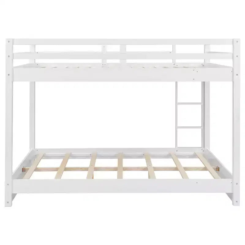 Letto a castello in legno Queen Size con letto estraibile Twin XL, pino e MDF, capacità di 272 kg per bambini e ospiti