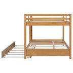 Letto a castello in legno Queen Size con letto estraibile Twin XL, pino e MDF, capacità di 272 kg per bambini e ospiti