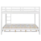 Letto a castello in legno Queen Size con letto estraibile Twin XL, pino e MDF, capacità di 272 kg per bambini e ospiti