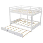 Letto a castello in legno Queen Size con letto estraibile Twin XL, pino e MDF, capacità di 272 kg per bambini e ospiti
