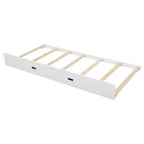 Letto a castello in legno Queen Size con letto estraibile Twin XL, pino e MDF, capacità di 272 kg per bambini e ospiti
