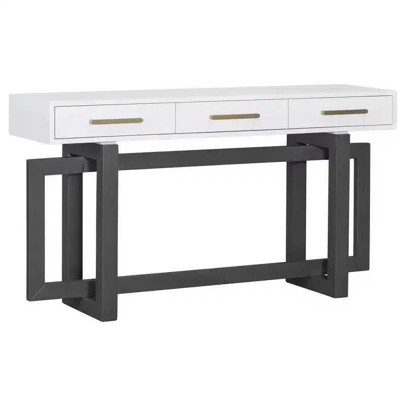Consolle moderna da 57" con 3 cassetti e gambe a croce per ingresso, soggiorno e corridoio