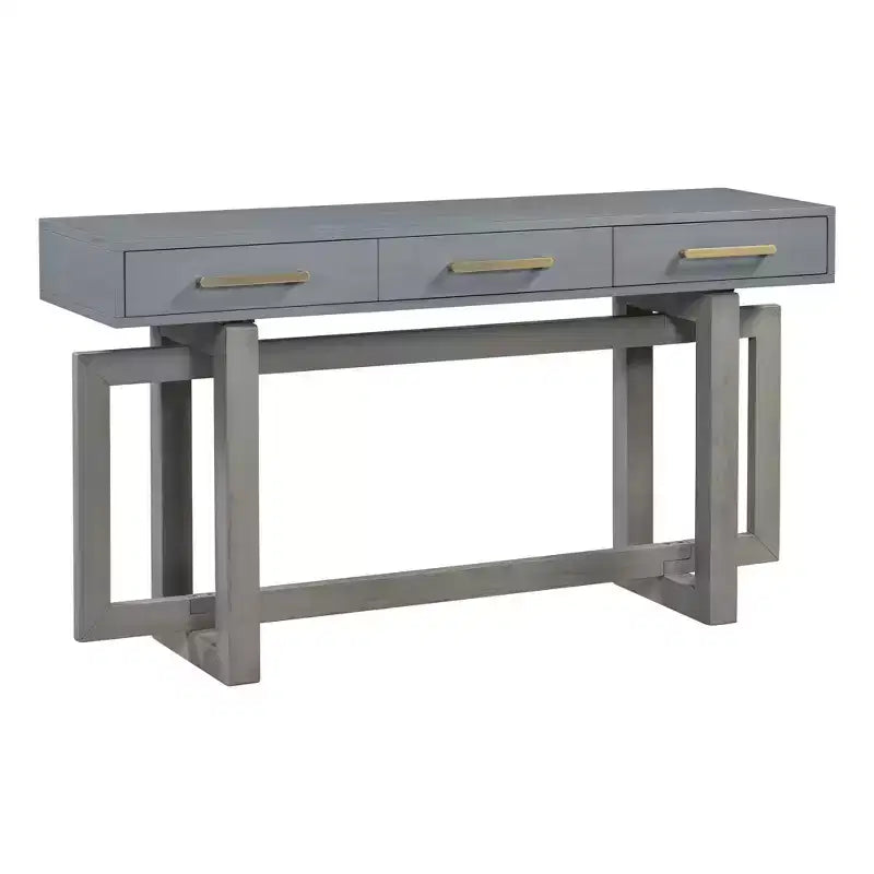 Consolle moderna da 57" con 3 cassetti e gambe a croce per ingresso, soggiorno e corridoio