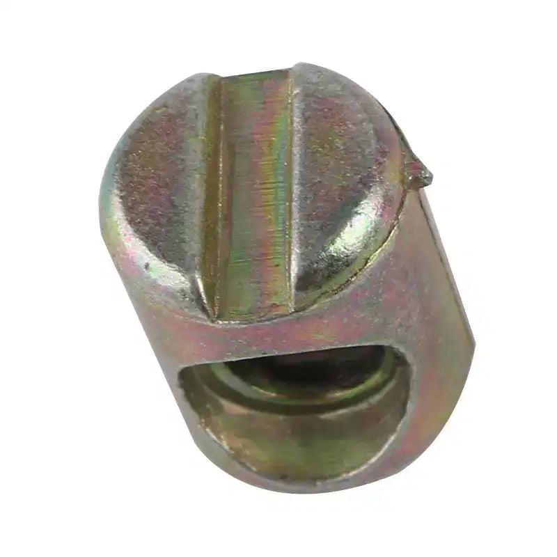 Confezione da 10 bulloni e dadi con intaglio a barilotto color bronzo per il montaggio di letti e mobili in kit di montaggio