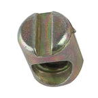 Confezione da 10 bulloni e dadi con intaglio a barilotto color bronzo per il montaggio di letti e mobili in kit di montaggio