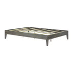 Struttura Letto Matrimoniale a Piattaforma in Legno Massello con Doghe in Pino, Altezza 35,5 cm, Capacità 340 kg, Nessuna Rete a Molle Necessaria