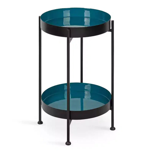 Kate and Laurel Nira Two-Tiered Metal Side Table