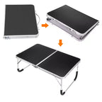 Scrivania portatile pieghevole per laptop e lettura, 61x41 cm, gambe in alluminio, antiscivolo, per letto e divano