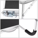 Scrivania portatile pieghevole per laptop e lettura, 61x41 cm, gambe in alluminio, antiscivolo, per letto e divano